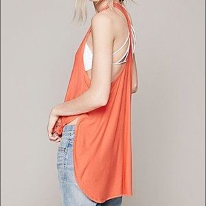 Free People Silo Tank in Coral